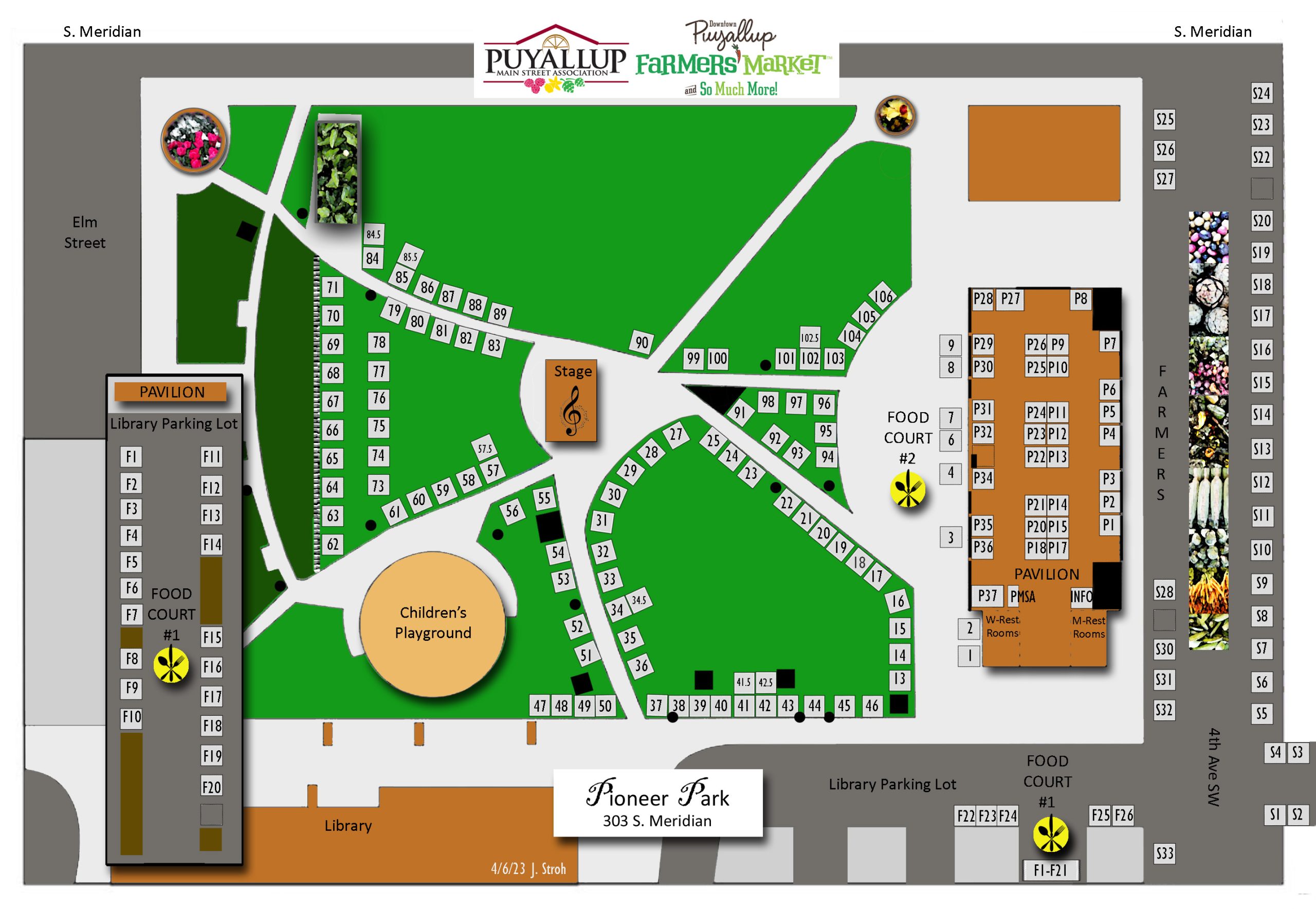 Take a look at last year's market layout for a preview of the organization and scale.