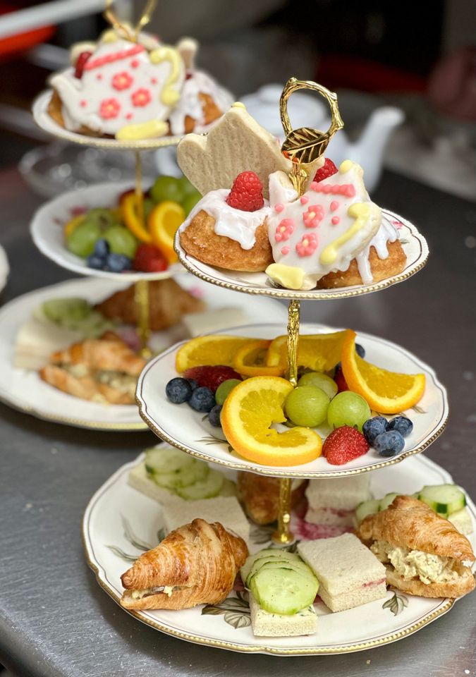 Experience traditional Afternoon Tea at The Pink Chandelier's new Cafe & Tea Room.