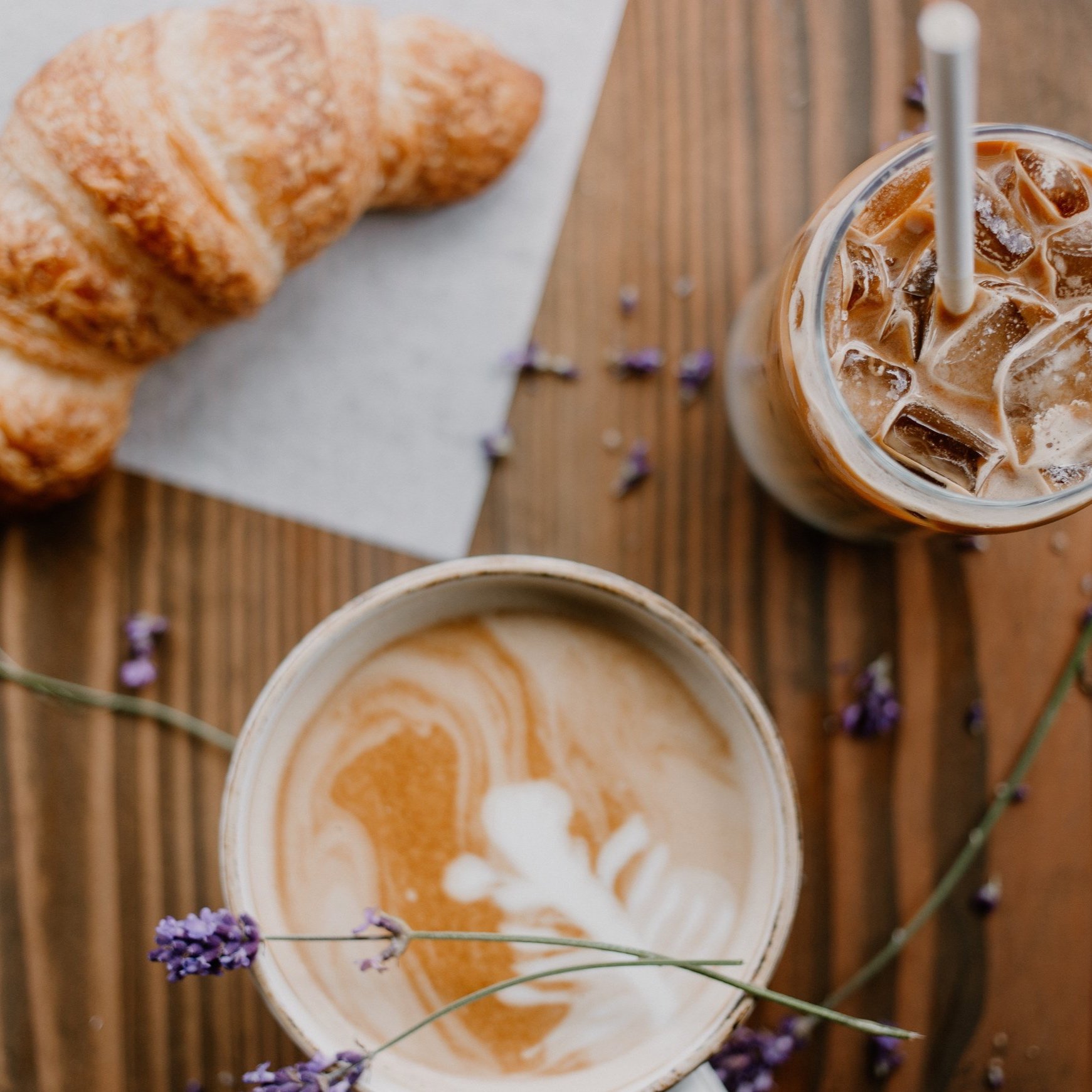 Savor the unique: Lavender Latte, a signature specialty at Fika.